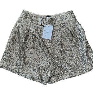 Generation Love Belle Pale Gold Sequin Shorts Size XXS